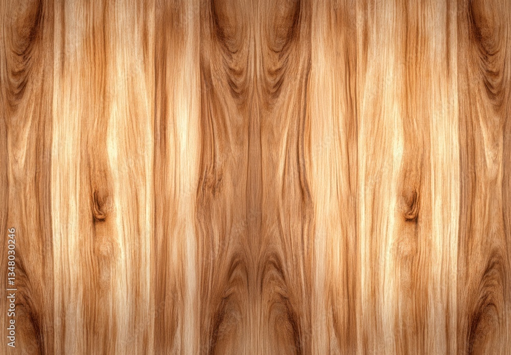 Poster warm brown wood grain texture background image, showing natural wood patterns with variations in ton