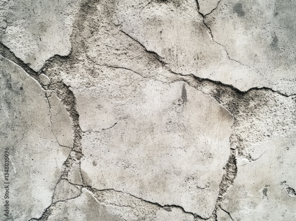 Poster a close-up view of a cracked. weathered surface showcasing intricate patterns and textures. ideal fo