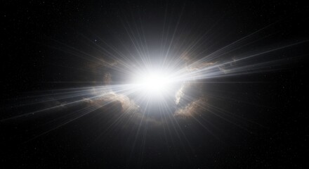 Fototapeta premium sun shining through the space