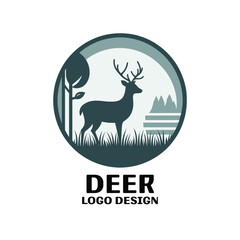 Deer Vector Logo Design