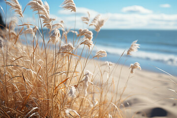allure of a beach adorned with ethereal, ivory sands, unveiling delicate particles, undulating dunes, and unblemished serenity that epitomize these untamed coastlines