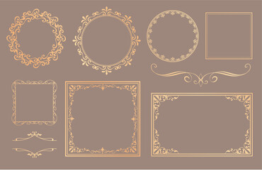 アンティークフレームデザインセット