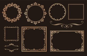 アンティークフレームデザインセット