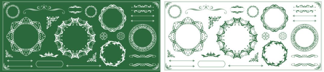 アンティークフレームデザインセット