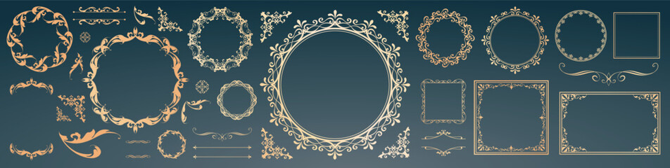 アンティークフレームデザインセット