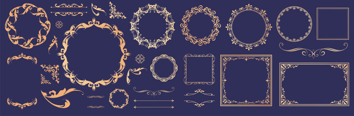 アンティークフレームデザインセット