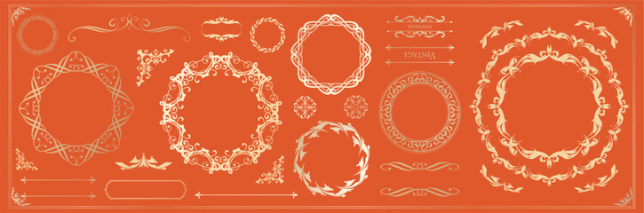 アンティークフレームデザインセット