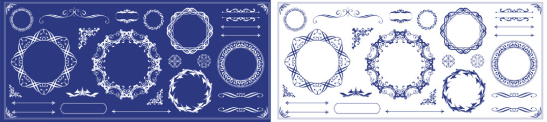 アンティークフレームデザインセット