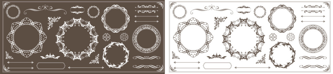 アンティークフレームデザインセット