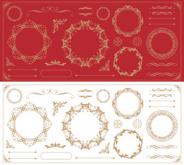 アンティークフレームデザインセット