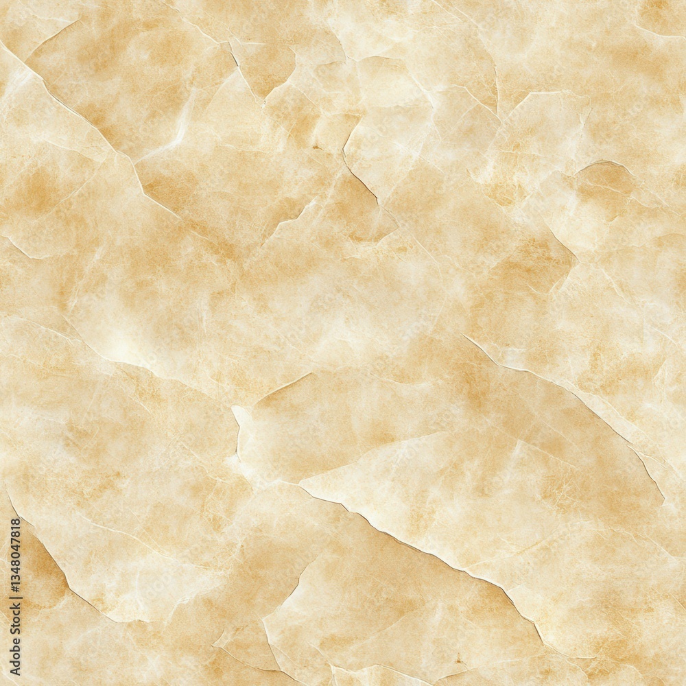 Aufkleber close-up view of light beige honey-colored marble with varied veining and subtle shading, showcasing