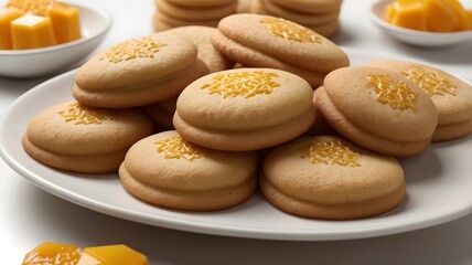 pineapple tart on the plate