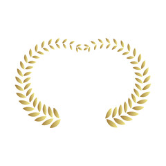 laurel wreath icon set. laurel wreath award icon on white background.