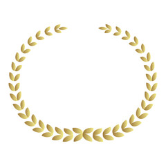 laurel wreath icon set. laurel wreath award icon on white background.