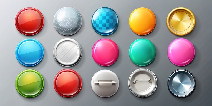 Badge Mockups - Customizable Design Options