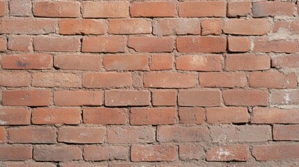 Obraz premium a close-up view of a weathered brick wall.