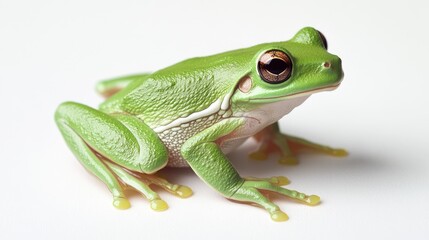 Obraz premium Close-Up of a Green Tree Frog