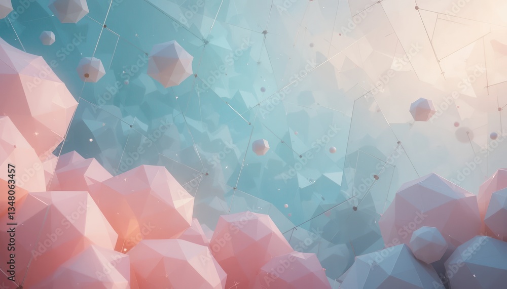 Aufkleber dynamic abstract cloud patterns digital realm visual art ethereal space aerial perspective modern ae