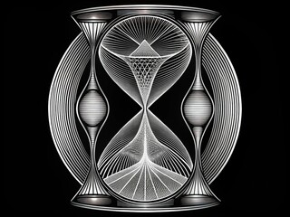 Fototapeta premium Hourglass Figure Drawing Art