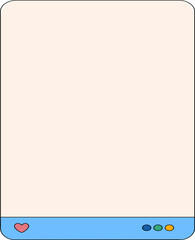 Computer Screen Retro Element Set