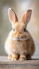 Captivating Close Up Rabbit Portrait Unveiling Fluffy Fur And Cuteness In Close Up Of Soft Furred Bunny With Long Ears And Expressive Face Pure Rabbit Delight