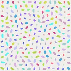 a colorful pattern of small dots on a white background