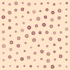 a pattern of small flowers on a beige background
