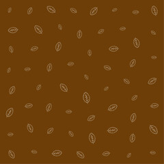 a brown background with a bunch of leaves
