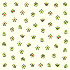 a pattern of small flowers on a white background