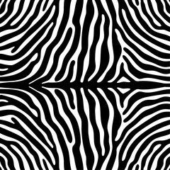 a zebra print pattern with a black and white background