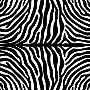 a zebra print pattern with a black and white background