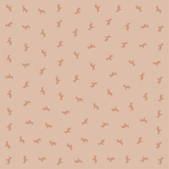 a pattern of deers on a tan background