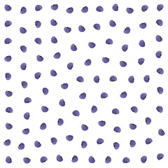 a bunch of purple polka dots on a white background