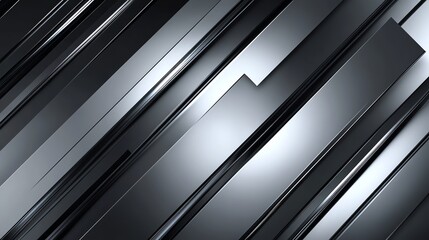 Obraz premium Metallic Bars with Diagonal Arrangement and Reflective Surface for Modern Design