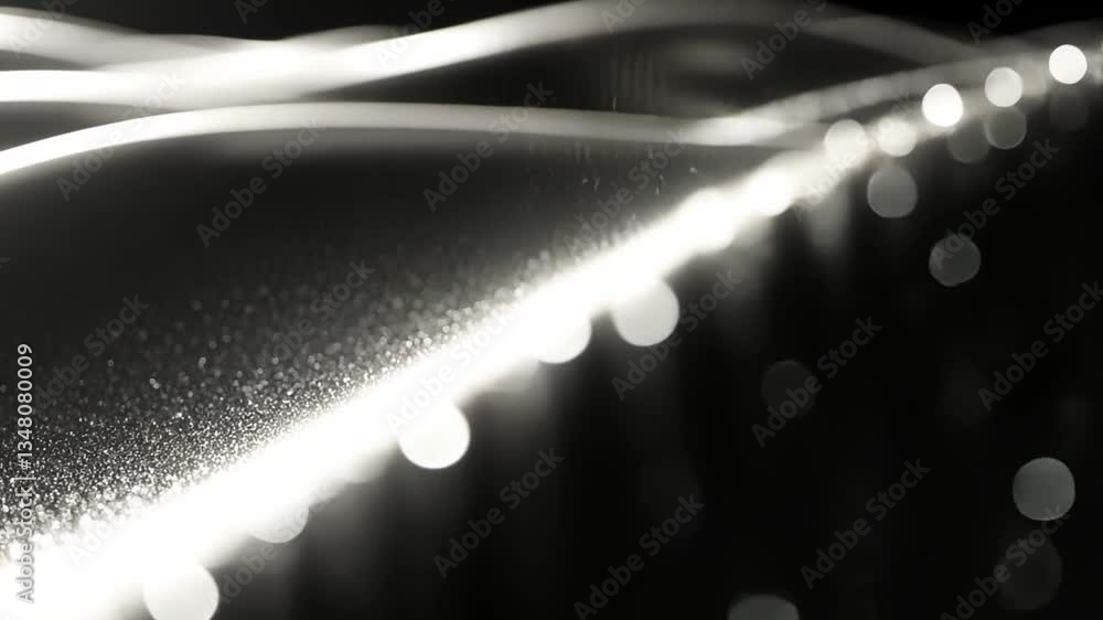 Poster mesmerizing abstract waves shimmering light and texture create depth and fluidity, evoking tranquili