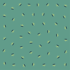 a pattern of small yellow and black arrows