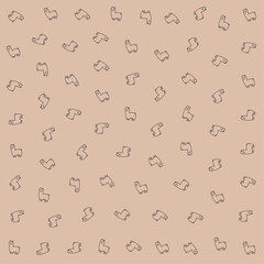 a pattern of a dog and a cat