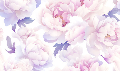 Obraz premium Creative 2D Doodle seamless pattern Floral or flower Illustrations