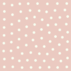 a pink and white polka dot pattern with a white dot