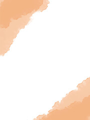 水彩テクスチャのバナー背景素材　オレンジ　秋イメージ　縦長