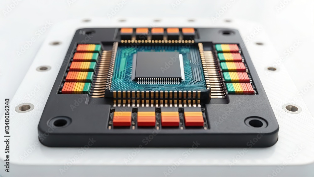 Poster innovative ai-powered automation control unit chip for advanced processing and electronic innovation