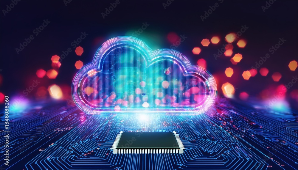 Poster intelligent cloud network with integrated circuitry optimizing automation and artificial intelligenc
