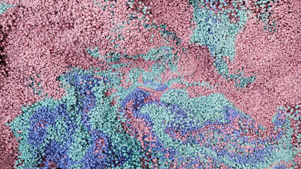 Pastel Harmony of Particles: Seamless Abstract Swirl Motion Background UHD
