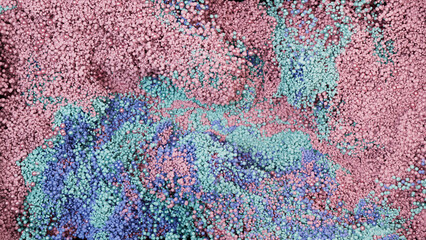 Pastel Harmony of Particles: Seamless Abstract Swirl Motion Background UHD
