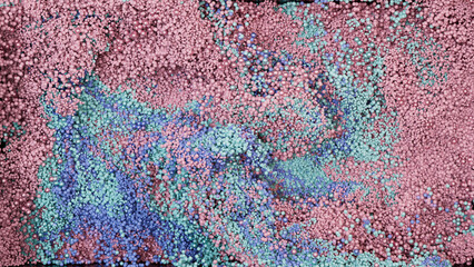 Pastel Harmony of Particles: Seamless Abstract Swirl Motion Background UHD
