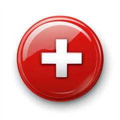 Fototapeta premium red cross icon
