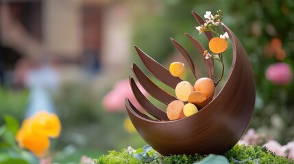 Chocolate Easter Egg Nest Decoration