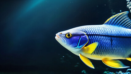 Swimming fish undersea