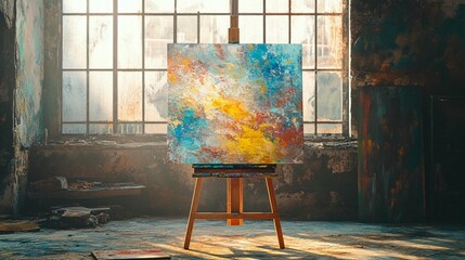 Abstract Canvas Art Studio Sunlight