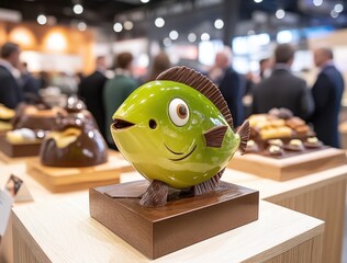 Chocolate Fish Figurine at Trade Show
